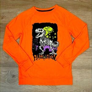 Adorable NWOT Cat & Jack Dinosaur Bones Halloween Long Sleeve Tee (L 12/14)
